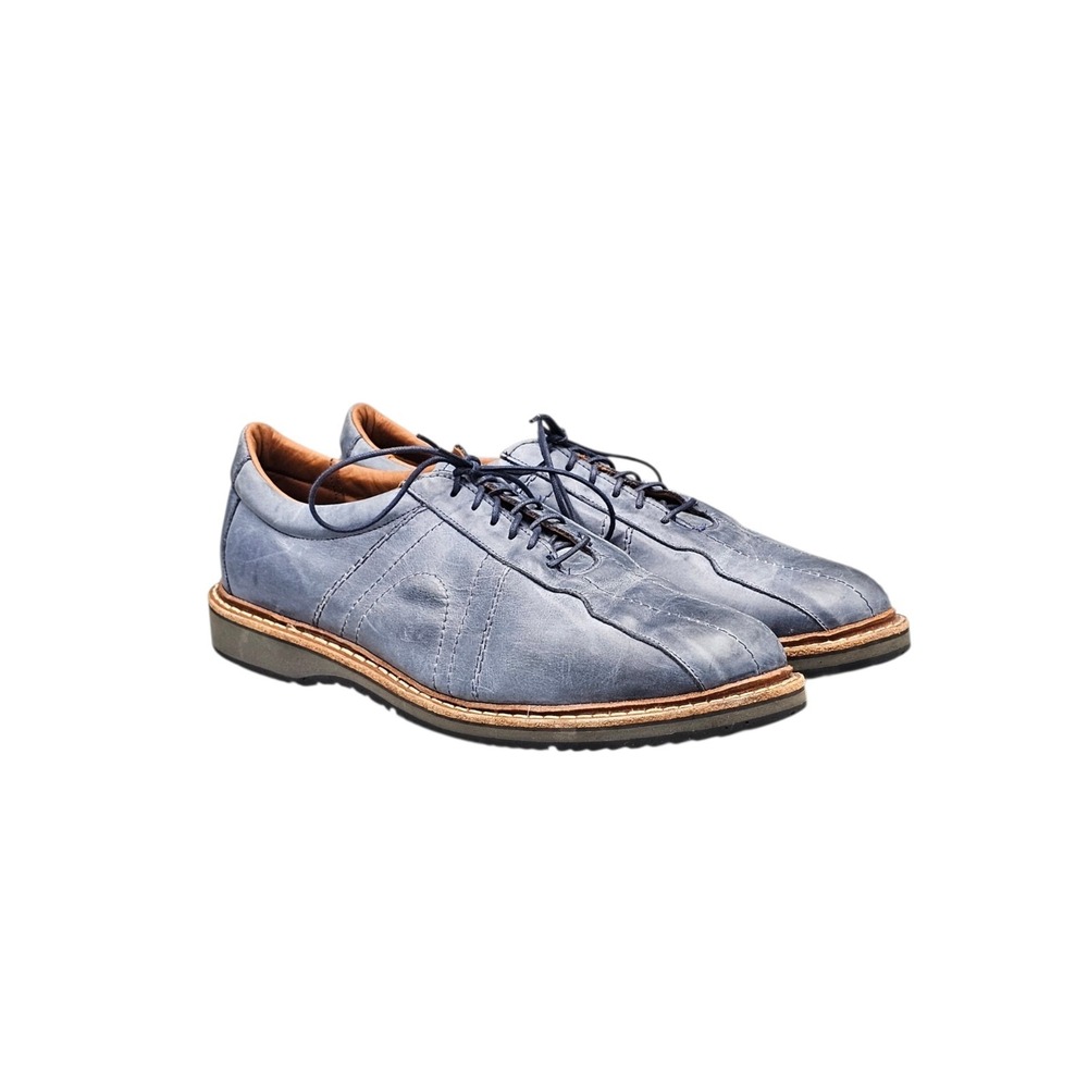 Allen Edmonds Men's Size 12 D Road Warriors Voyager Blue Leather Sneakers Shoes